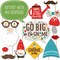Big Dot of Happiness Garden Gnomes - Forest Gnome Party Photo Booth Props Kit - 20 Count